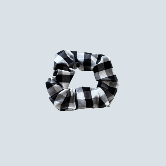 Chouchou Midi noir à carreaux