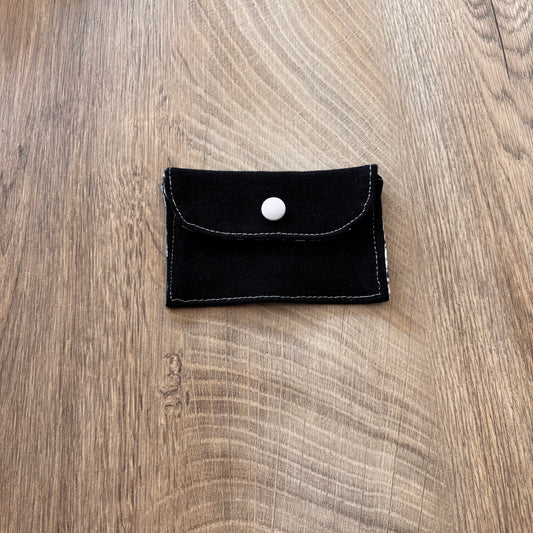 Porte-cartes noir et rose