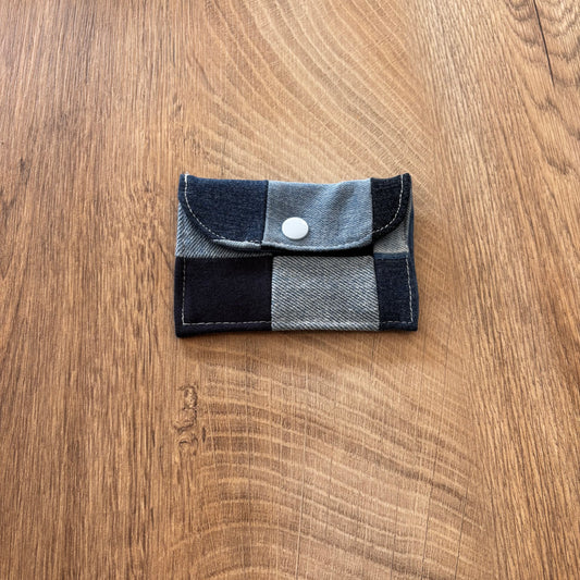 Porte-cartes jean patchwork