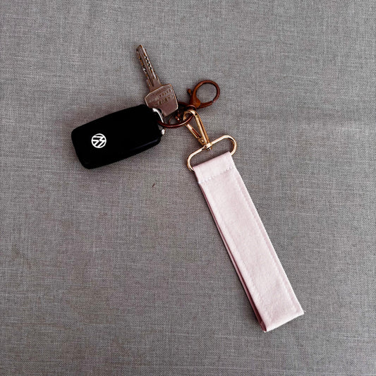 Porte-clés plat rose clair