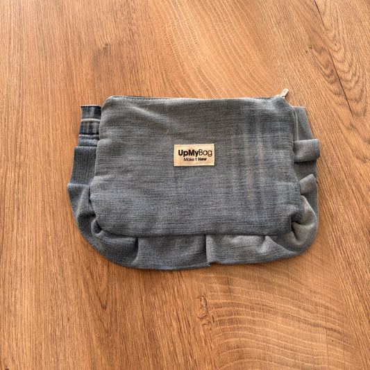 Pochette Claudette à froufrou en jeans