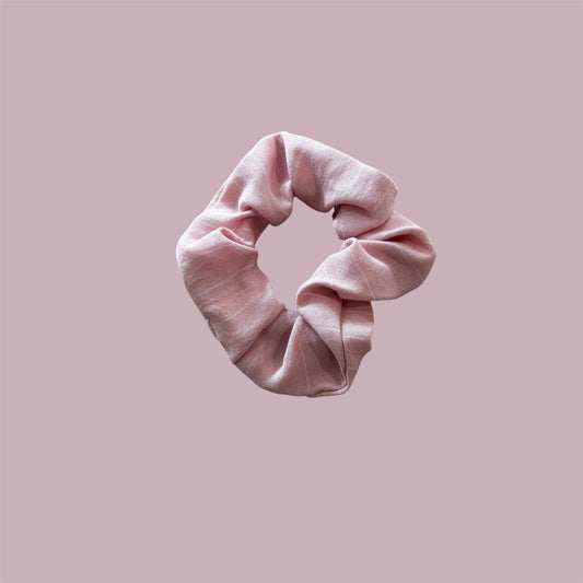 Chouchou Maxi ligné rose et blanc